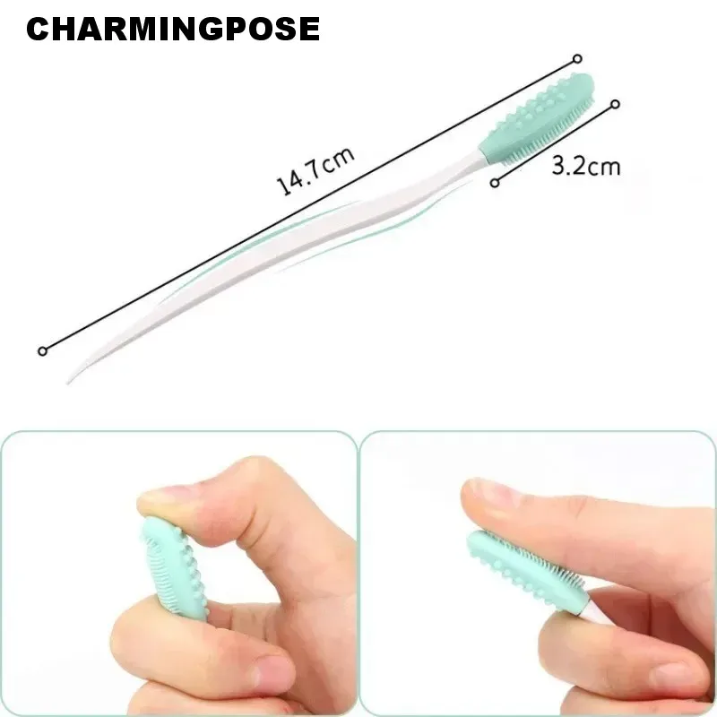Brosse de nettoyage des pores en Silicone double face, outil manuel d'élimination de l'acné pour le visage et le nez, épurateur de soins de la peau de taille voyage, points noirs