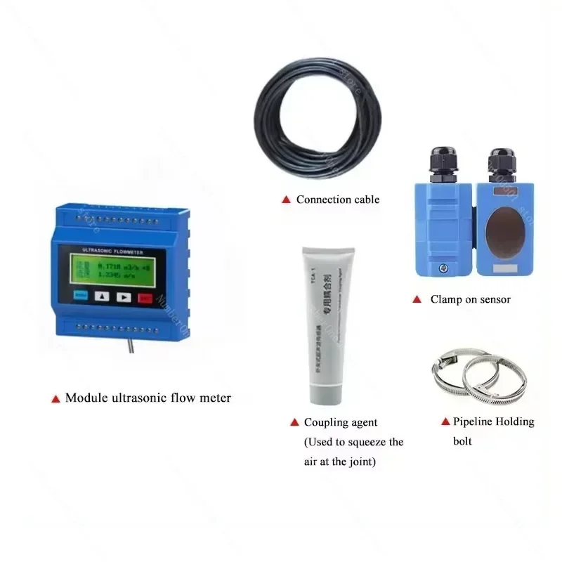 TUF-2000M Digital Modular Ultrasonic Flowmeter TS-2 TM-1 TL-1 Transducer Optional Measuring Range DN15-6000mm Flow Speed Tester