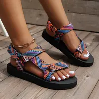 Summer Flat Women's Shoes Hemp Rope Set Foot Beach Sandals Outdoor All-match Casual Slippers Large Size Women Sandals - Image 4
