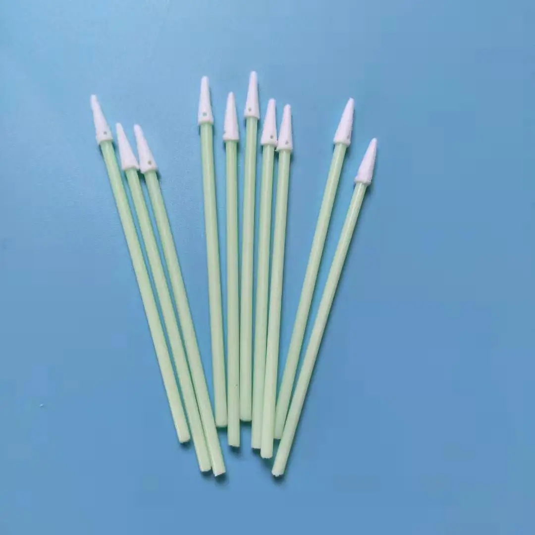500Pcs Sharp Tipped Cleanroom Foam Swab Dust Removal Cleaning Sponge Stick For Electronics Slit COF Cable PCB Phone Repair Tool