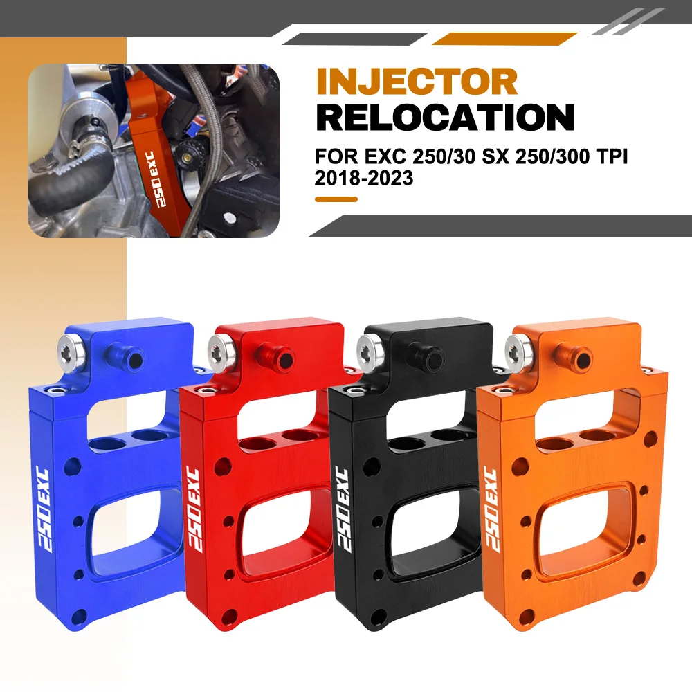 

For EXC 250/30 SX 250/300 TPI 2018 2019 2020 2021 2022 2023 Injector Relocation Block Motorcycle Accessories Aluminium EXC250
