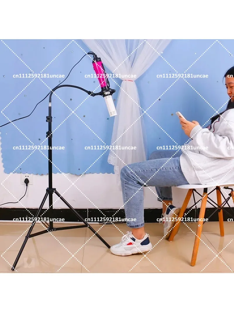 Standing Blowdryer Holder Industrial Grade Adjustable Controller Mobile Collapsible Stand for Hair Dryer
