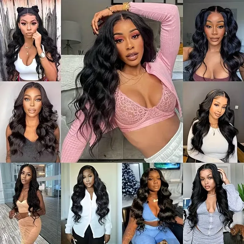 Raw Brazilian Body Wave Bundles With 4X4 Closure Brazilian Human Hair Weave Bundles With 5X5 Closure Hair Extension 3 Bundles view 6