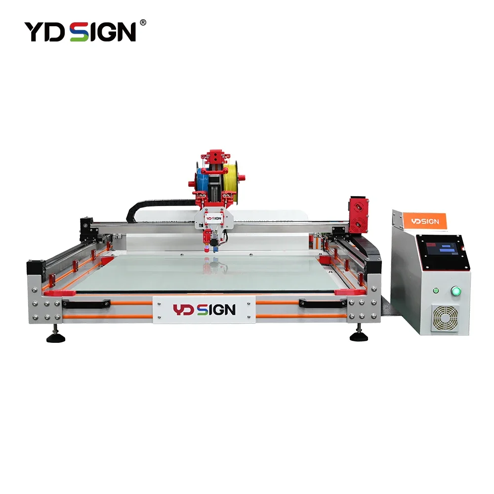 LOGO Printing Machine Outdoor Commercial Sign,Industrial 3D Printer,Designed for Signage Production,Visual operation,Simple