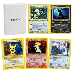 Carte pokemon PTCG C Rocket Mewtwo Gym Challenge Neo Genesis Lugia Neo Discovery Blue Core giochi da tavolo in carta Set intero Proxy