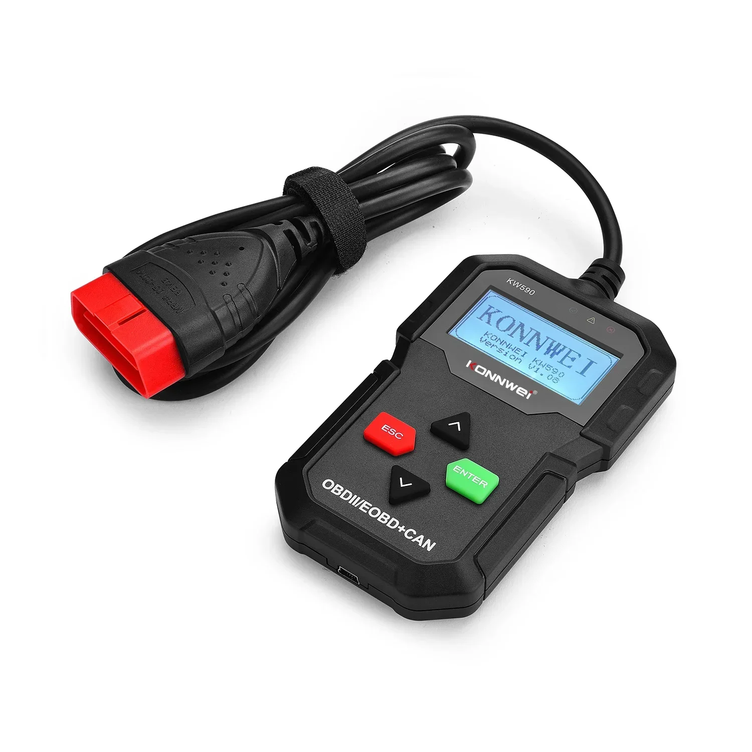 2024 OBD Diagnostic Tool KONNWEI KW590 Car Code Reader automotive OBD2 Scanner Support Multi-Brands Cars&languages