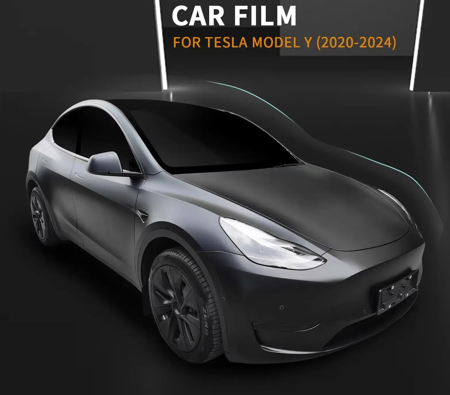 

Suitable For Tesla Model Y 2020 2021 2022 2023 2024 TPU Pre-cut Scratch-resistant Car Paint Protection Film PPF Accessories