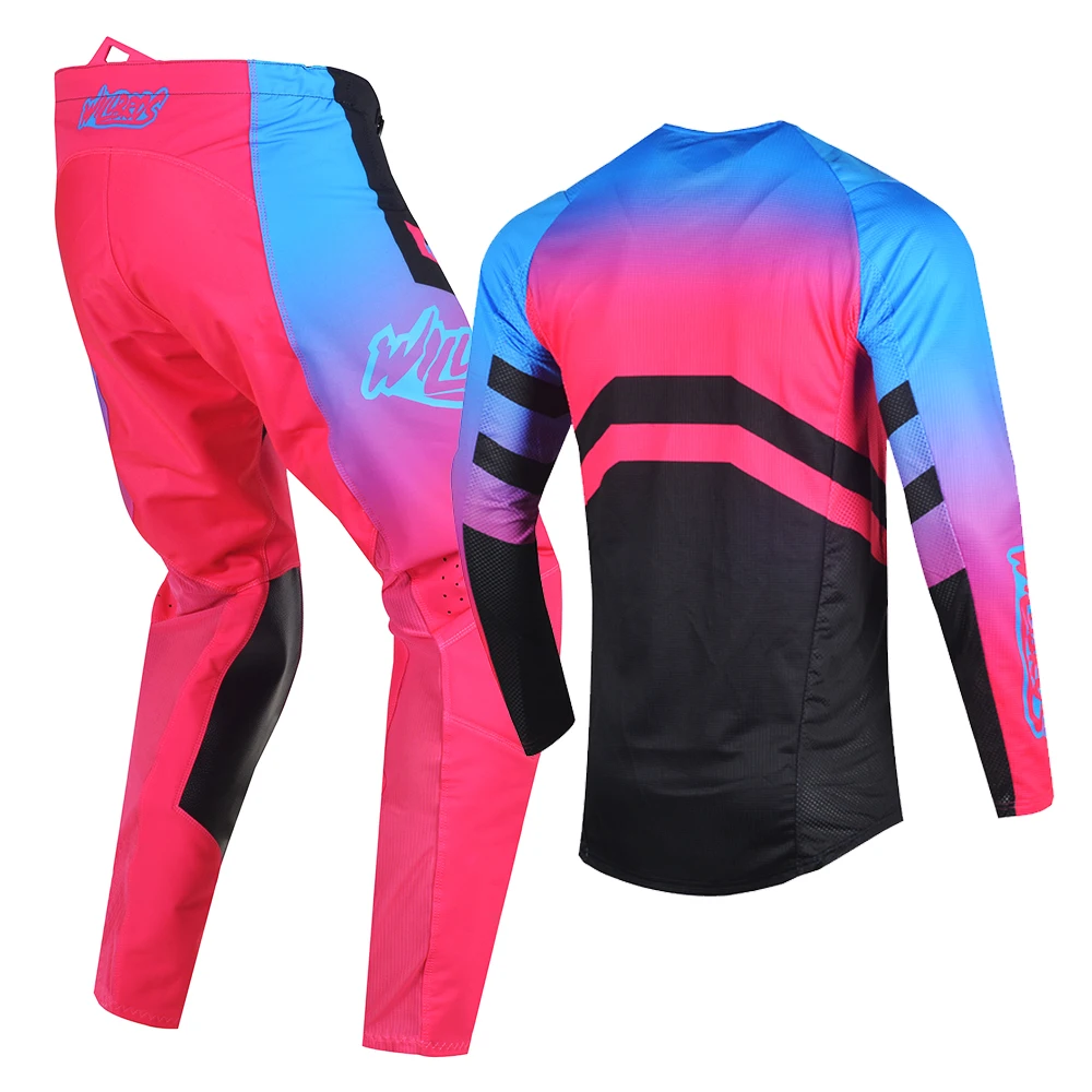 Willbros Racing Jersey Pants Combo MX Offroad Motocross Dirt Bike MTB DH SX Men Gear Set