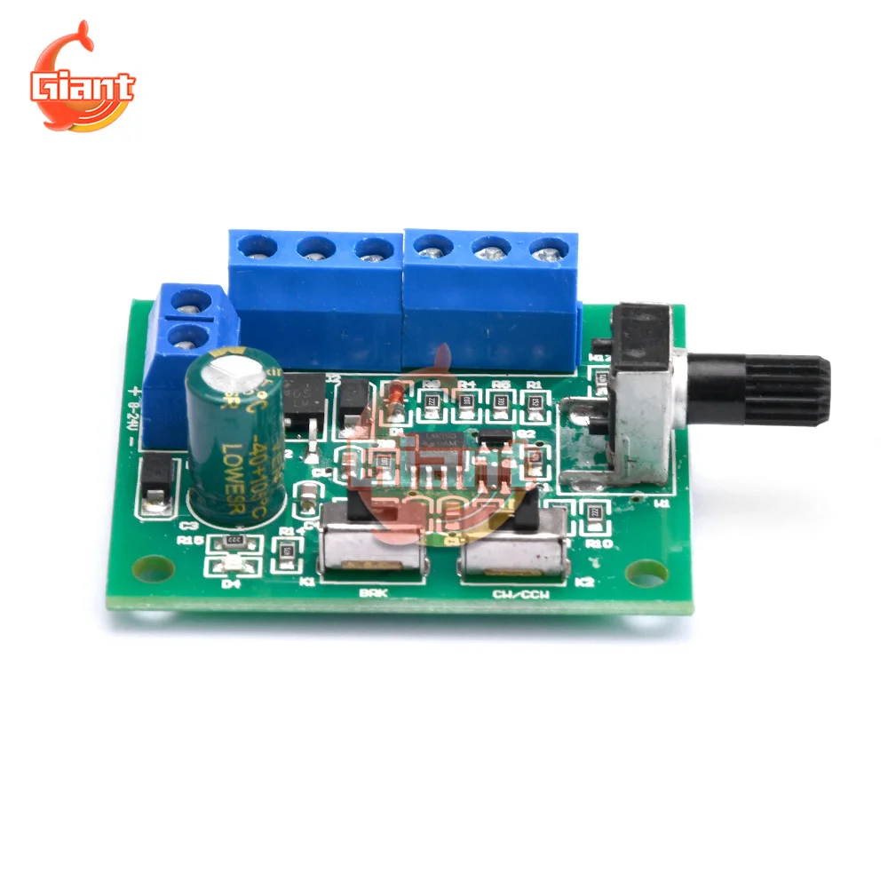 8-24V Brushless DC Motor Speed Controller Driver PWM Speed Control Board Pinpoint Regulator Forward And Backward Control 18KHz