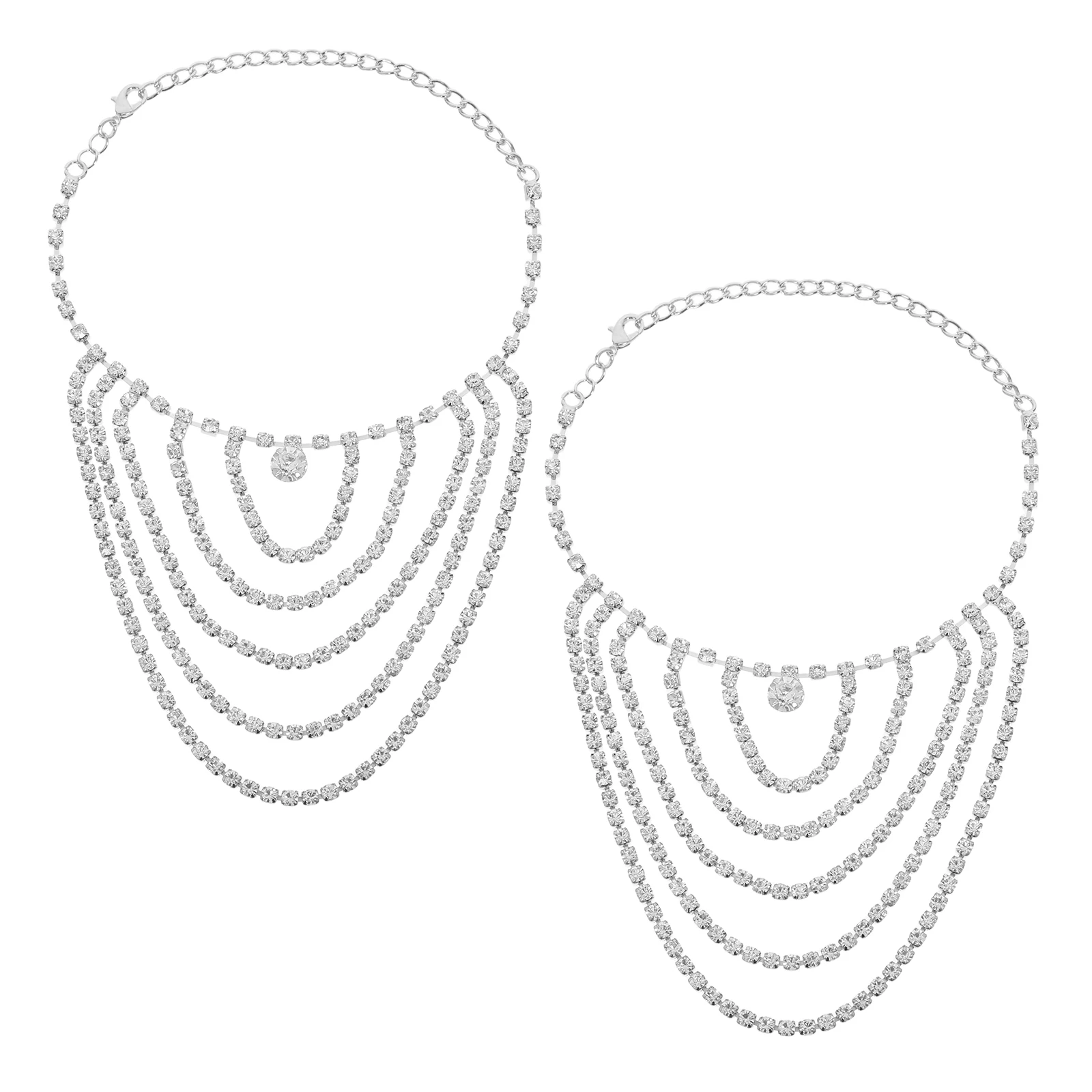 

Rhinestone Anklet Bracelet for Women Jewelry Chain Decor Anklets Bracelets Woman