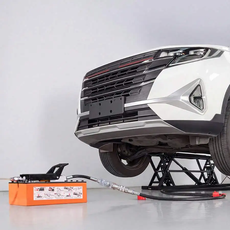 Portable Car Lift, 7000 Lbs Capacity, Heavy Duty Steel Truck Lift With 26.8