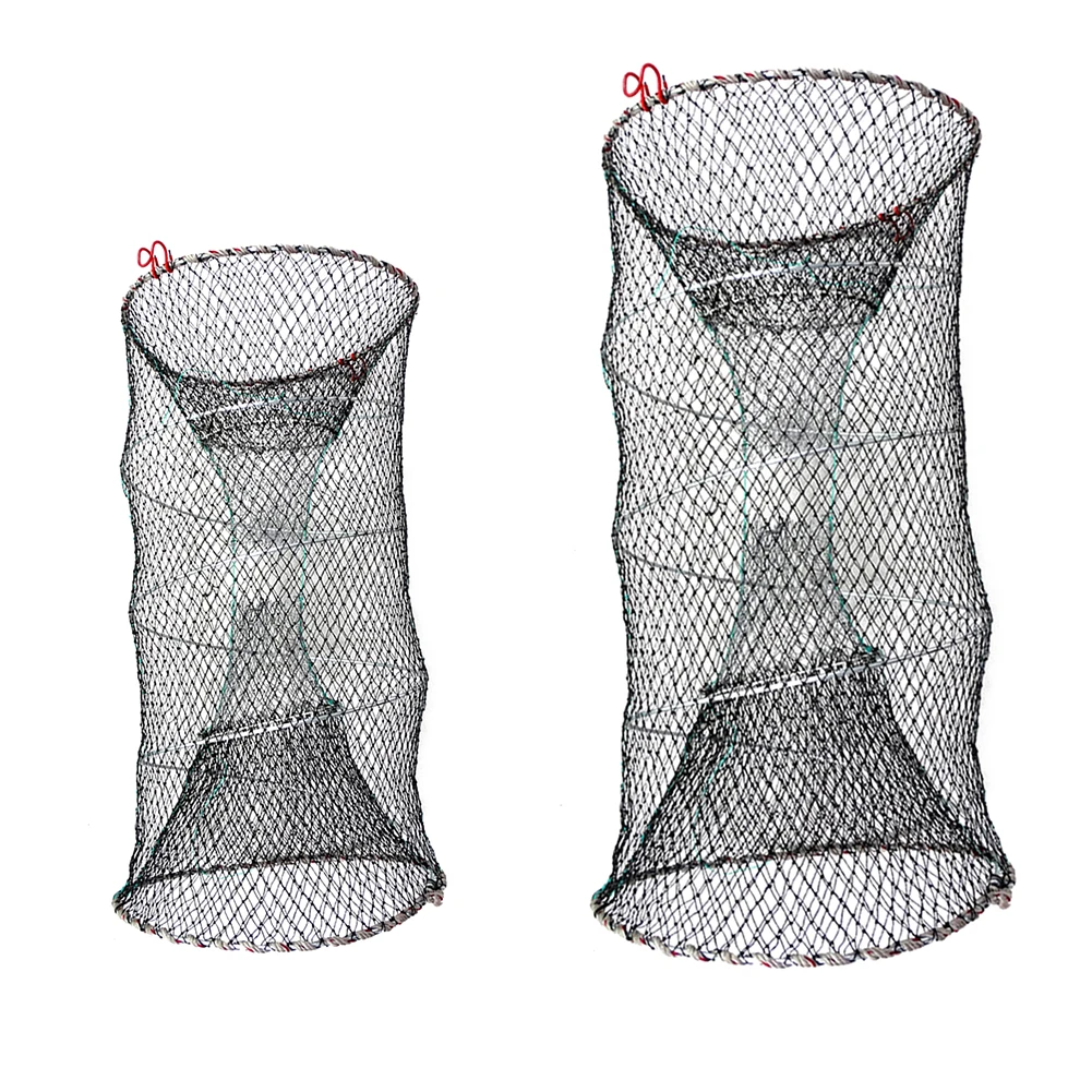 Foldable Fishing Cast Net Crab Trap Fish Cages Shrimp Fish Trap Large Creel Feeder Loach Crab Catchers Surfcasting Accessories