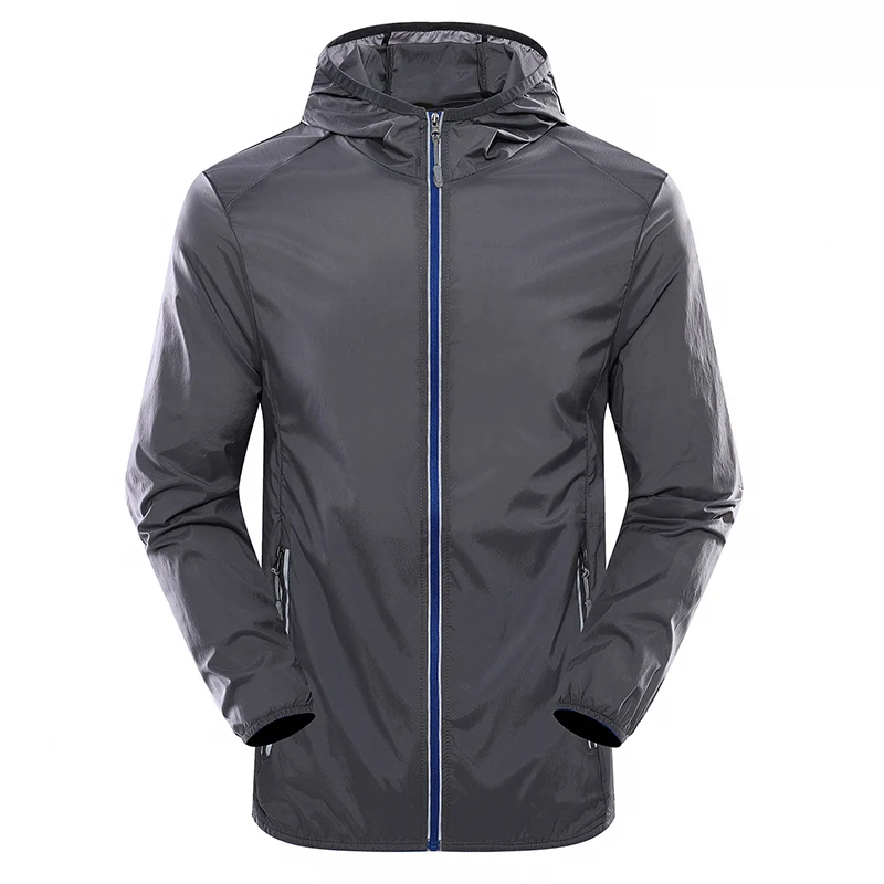 

Мужская одежда с 3D-печатью и капюшоном для защиты от солнца, ультратонкая, приталенная, из полиэстера и нейлона, повседневная, ветрозащитная и дышащая