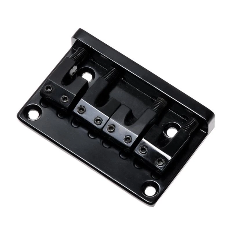

4 String Electric Bass Guitar Fixed Bridge 79.5x51.5MM Guitar Bridge Assembly