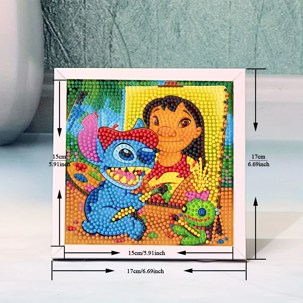 Disney Diamond Painting New Collection 2024 Lilo & Stitch Full Diamond Mosaic Art 5D DIY Cross Stitch Kits Home Decor with Frame