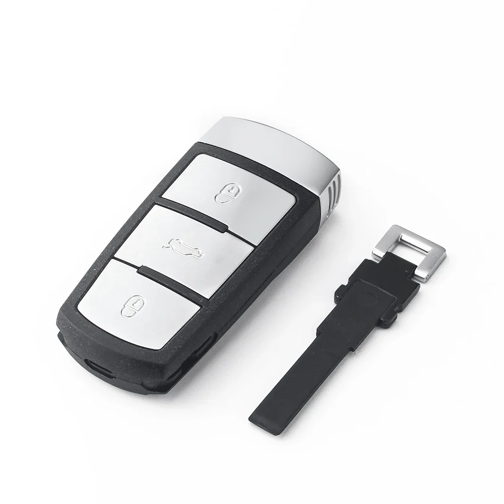 KEYYOU Replacement Smart Card Remote Shell With Small Key Blade Case For Volkswagen VW Passat CC B6 B7 B7L 3C R36 Maogotan B5