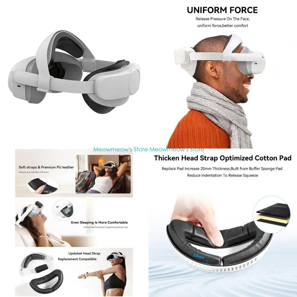 

W91A Adjustable Head Strap Cushion for 4 Comfortable Glasses Headband
