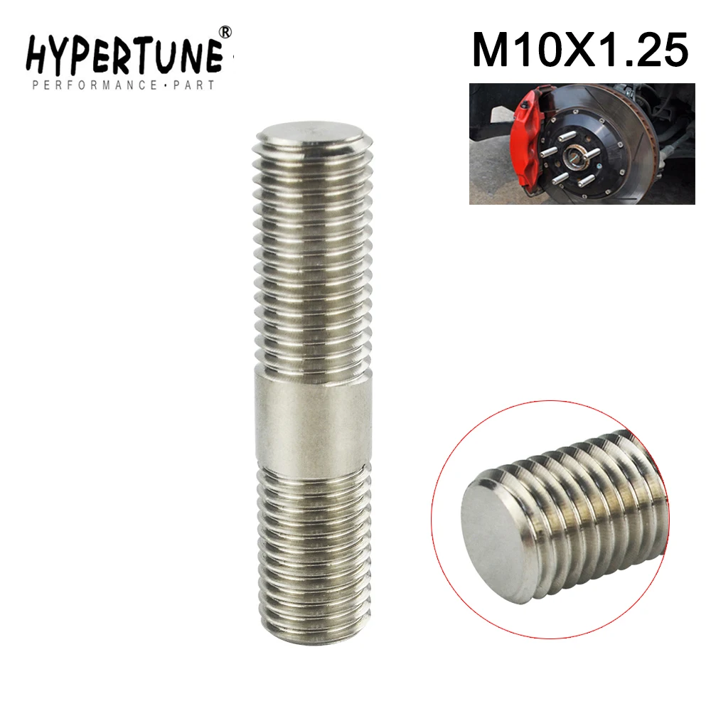 Hypertune - 10mm M10x1.25 Exhaust Stud 303 Stainless Steel Double End Threaded Screw HT-DEB01