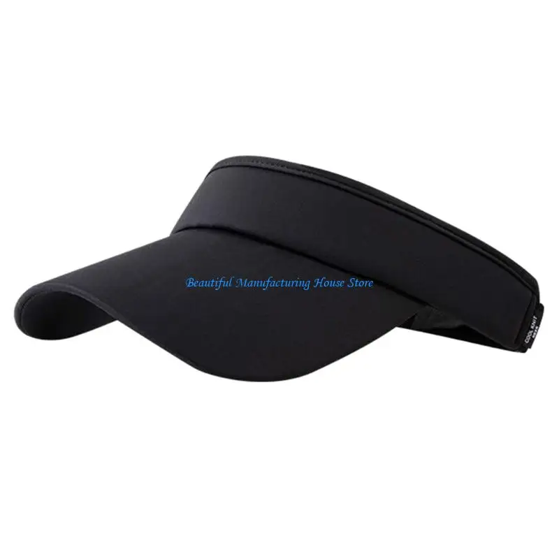 E56A UPF50+ Sun Hat For Men Women Unisex Breathable Outdoor Sport Open Top Sun Hat With Adjustable Sweatband