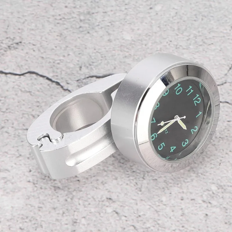 Reloj con esfera para manillar de motocicleta, reloj resistente al agua a prueba de golpes, reloj para manillar, accesorios para motocicleta