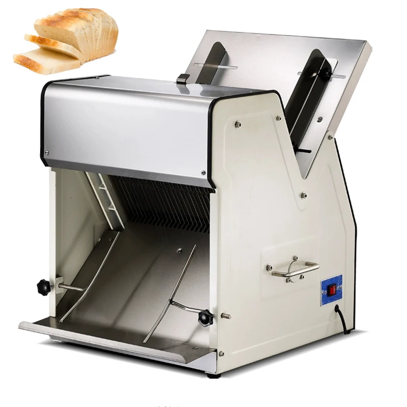 Toast Slicer Electric Fully Automatic Bread And Toast Slicer 12MM Thickness Stainless Steel Square Slicer