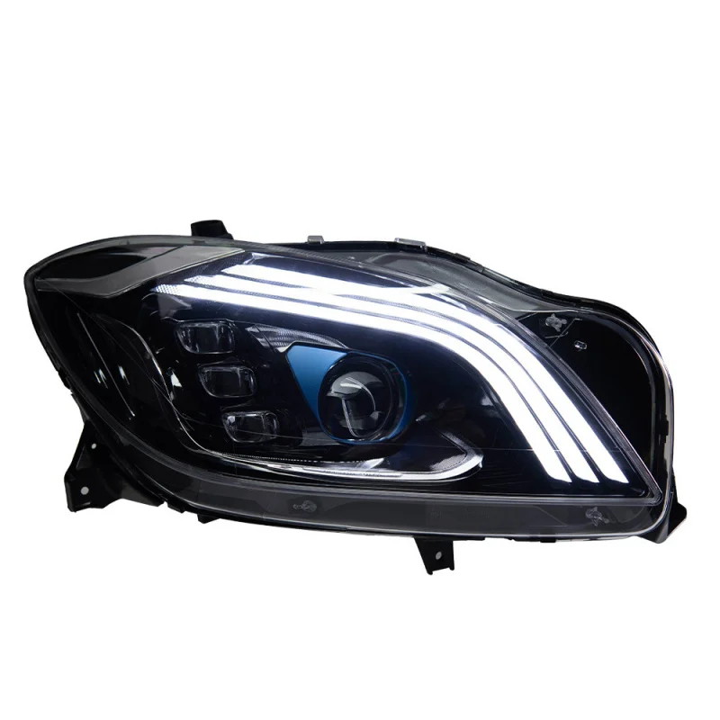

Suitable for 12-15 Mercedes-Benz ML Headlight Assembly W166 Modified Maybach Style Daytime Running Lights Flowing