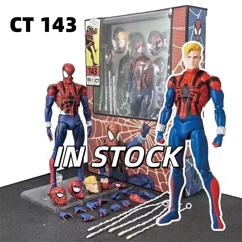 

IN-STOCK CT Toys Spiderman Mafex 143 Figure Ben Reilly Comic Ver Action Figure Ultimate Spider-Man Across The Spider-Verse Toys