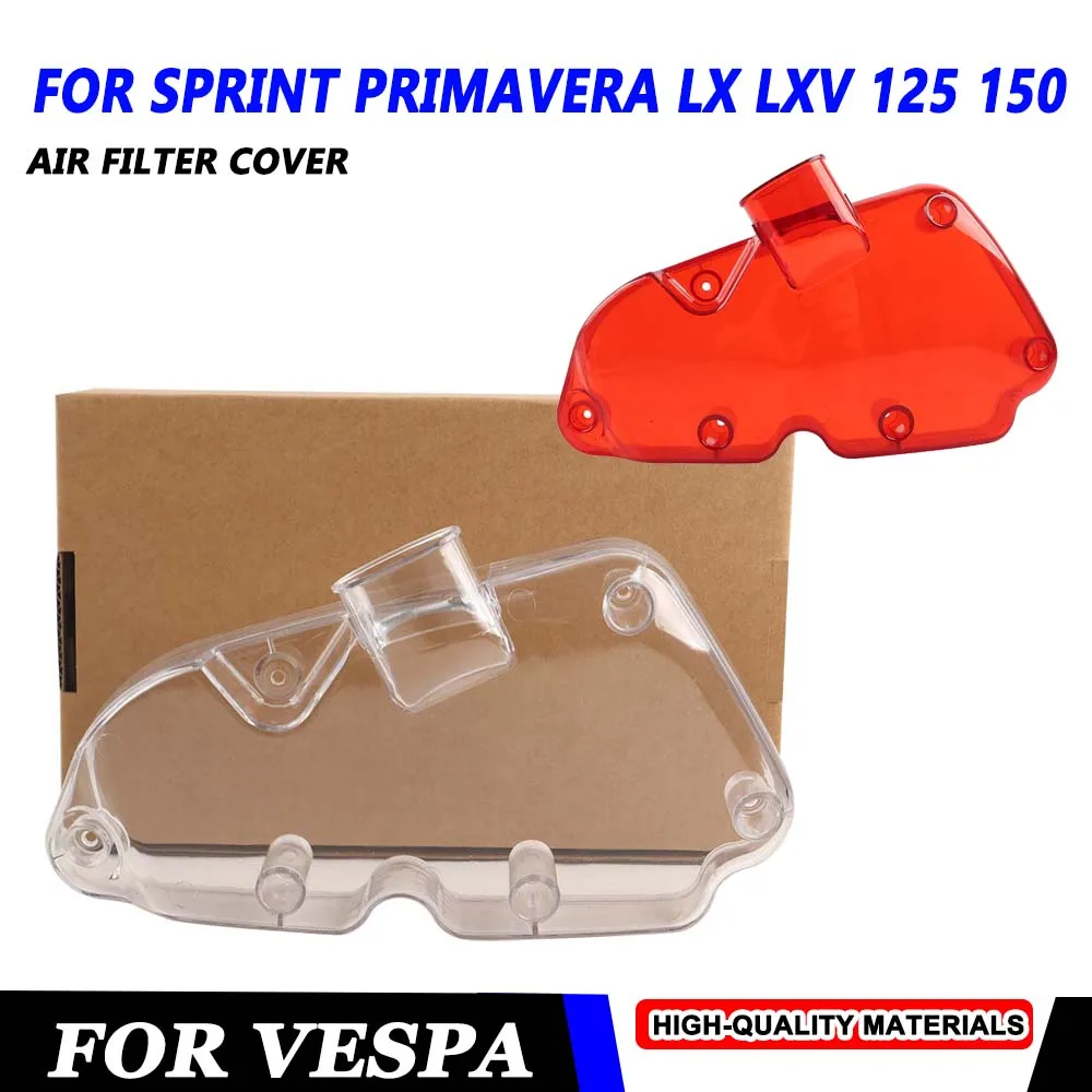 Motorcycle Air Filter Cover Protector Guard Replacement Housing Cap for VESPA LT LX Primavera Sprint 125 150 Accessories