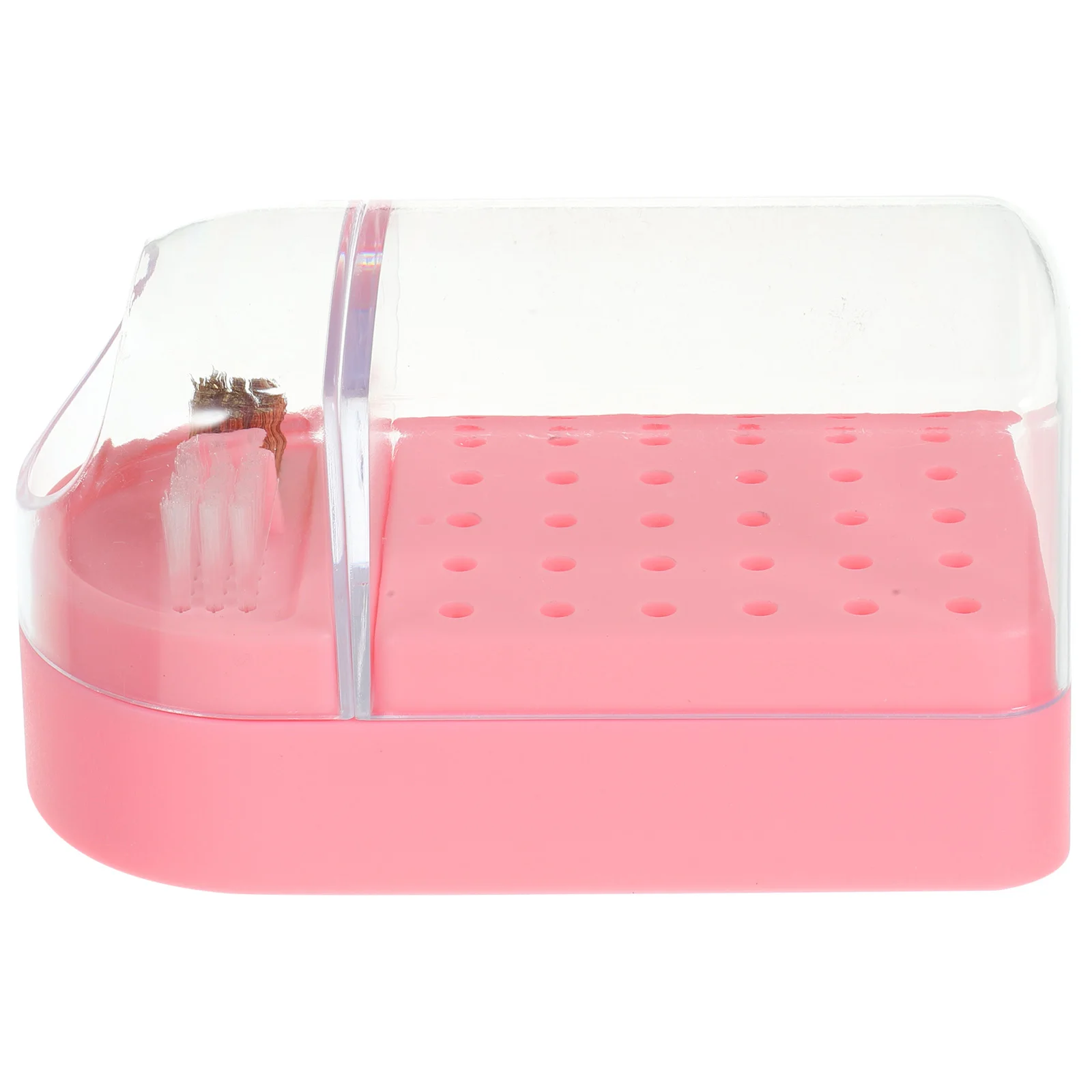 صندوق تخزين لقم مثقاب الأظافر منظم شفاف لصالونات التجميل الاحترافية للاستخدام المنزلي أداة عرض مانيكير اختيار الهدايا