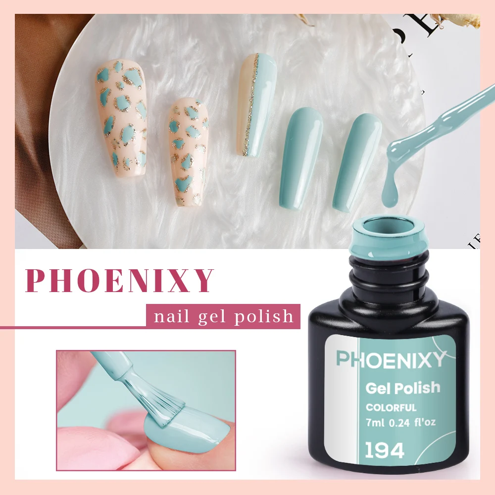 Phoenix Full 60 teile/satz Gel Nagellack Kit Nagel Gel Lack Set Semi Permanent UV Gel Grün Blau Rot Rosa Farben Geschenk für Frauen