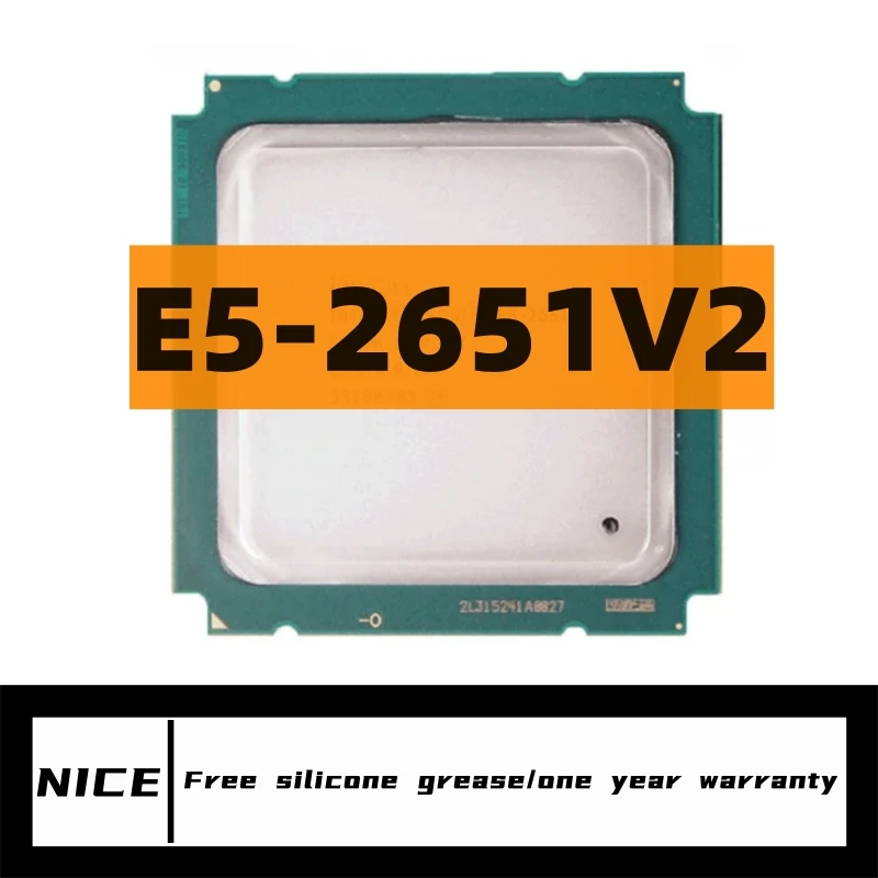 

Процессор Xeon E5-2651 V2 E5 2651V2 1,8 LGA 2011 SR19K, двенадцать ядер, настольный процессор E5-2651V 2