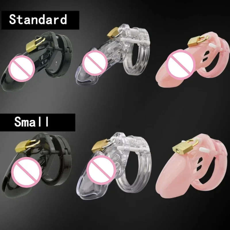 

5 Size Male Chastity Cage Device Small/Standard Cock Cage with Rings Erotics Urethral Brass Lock Locking Sex Toys for Men Adults