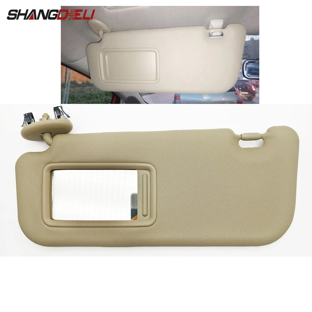 

Left Side Car Sun Visor Shield With Mirror Compatible For Toyota Yaris 2008 2009 2010 2011 2012 2013 Accessories
