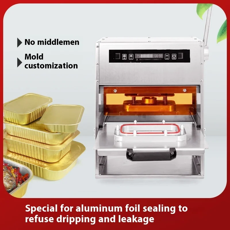 

New Disposable Fast Food Box Packaging Machine Automatic Aluminum Foil Container Sealing Machine Save Time And Costs