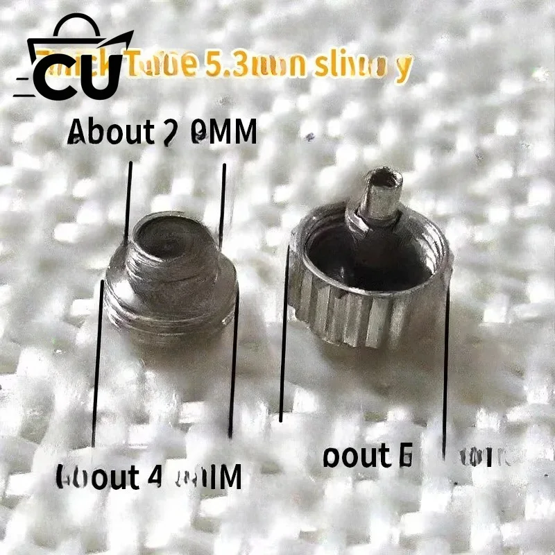 1Pc Steel material Watch  for 5.3mm 6mm 7mm Silver Gold Metal Watch Stem  Repair Parts Assortment
