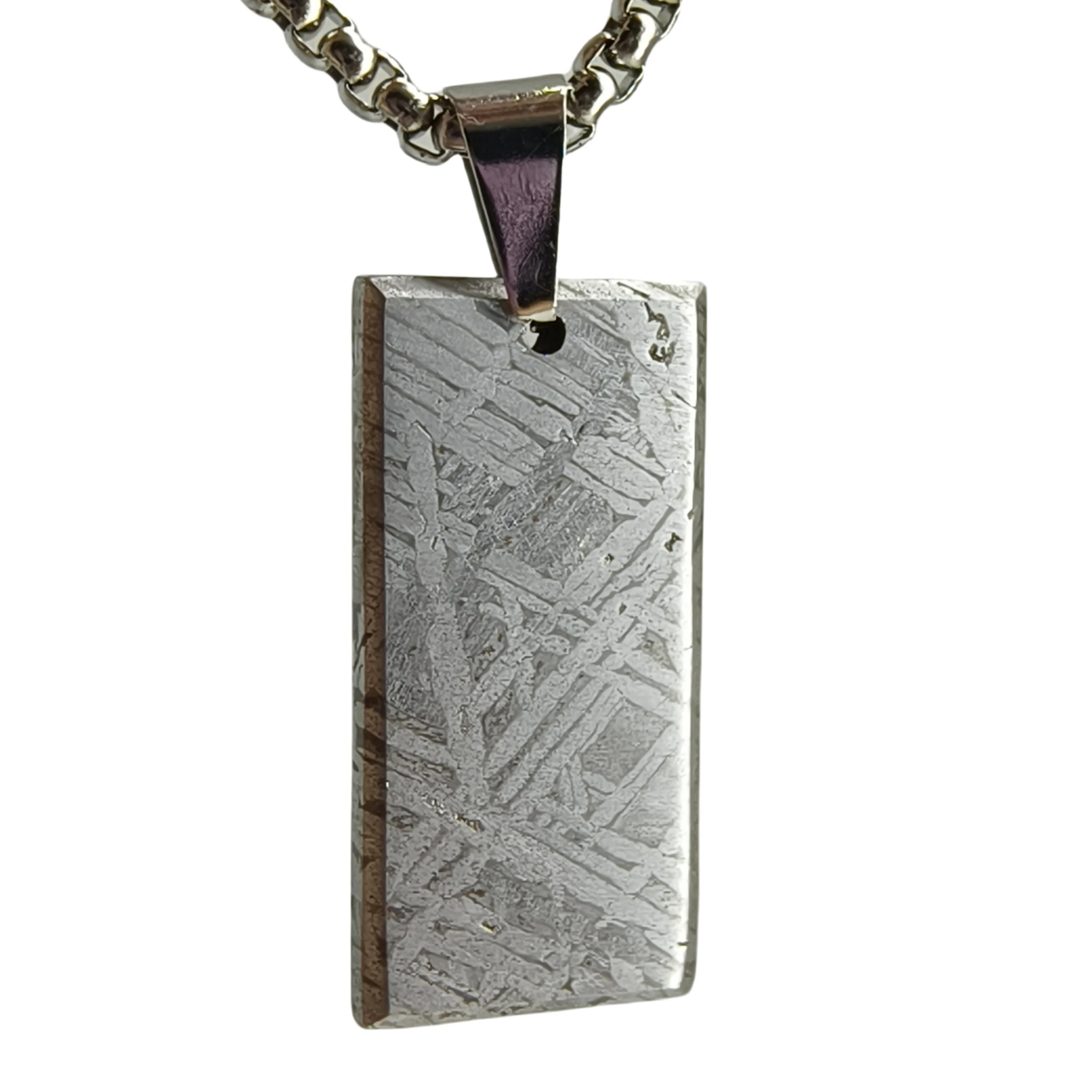 14g Muonionalusta meteorite pendant Natural iron meteorite pendant Meteorite slice Collection-LK199