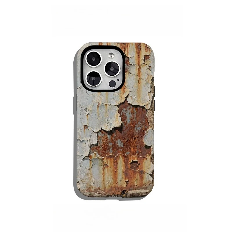 Rust-spotted double-layer phone case suitable for iPhone 16 15 14 13 12 11 Pro/ Max/Plus shock-proof and fall-proof - Image 6