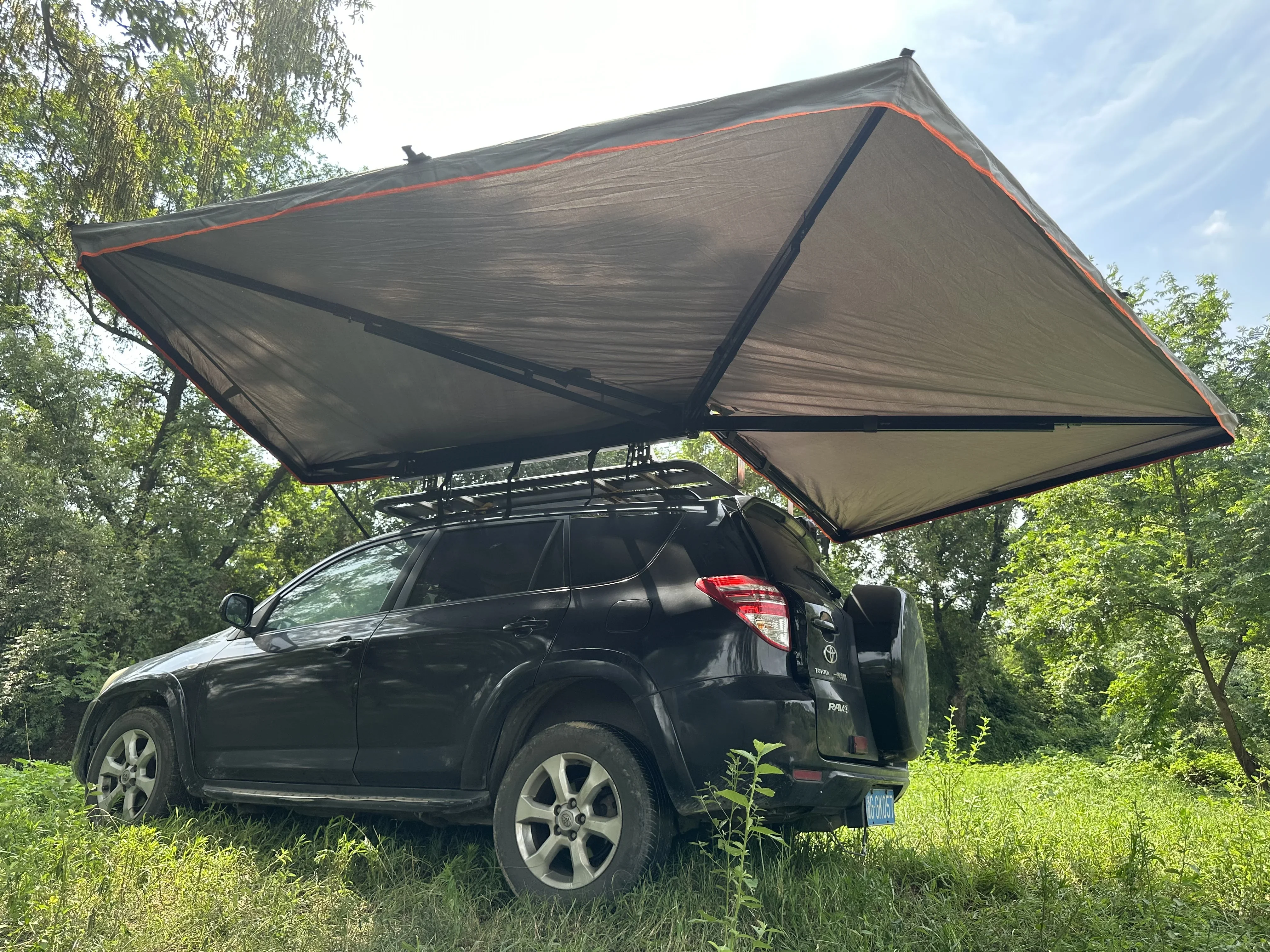 

y LED Lights 270 Degree AwningFreestanding Dirt Camper 270 Awning with Side Car Tent ha