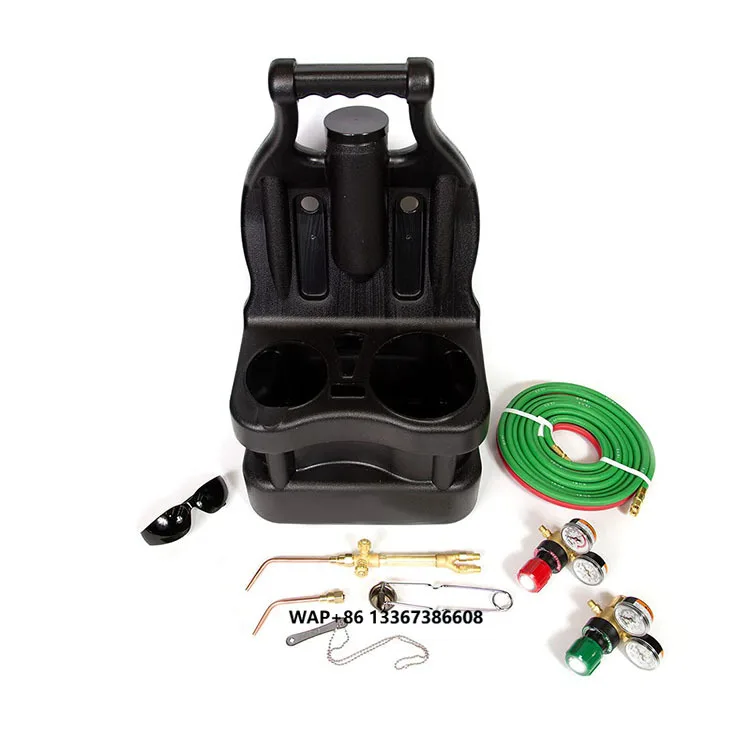Professional Portable Tote Oxy Acetylene Welding Brazing Cutting Torch Kit 0384-0945 G150 Light Duty Gas Welding Outfit Tote Kit