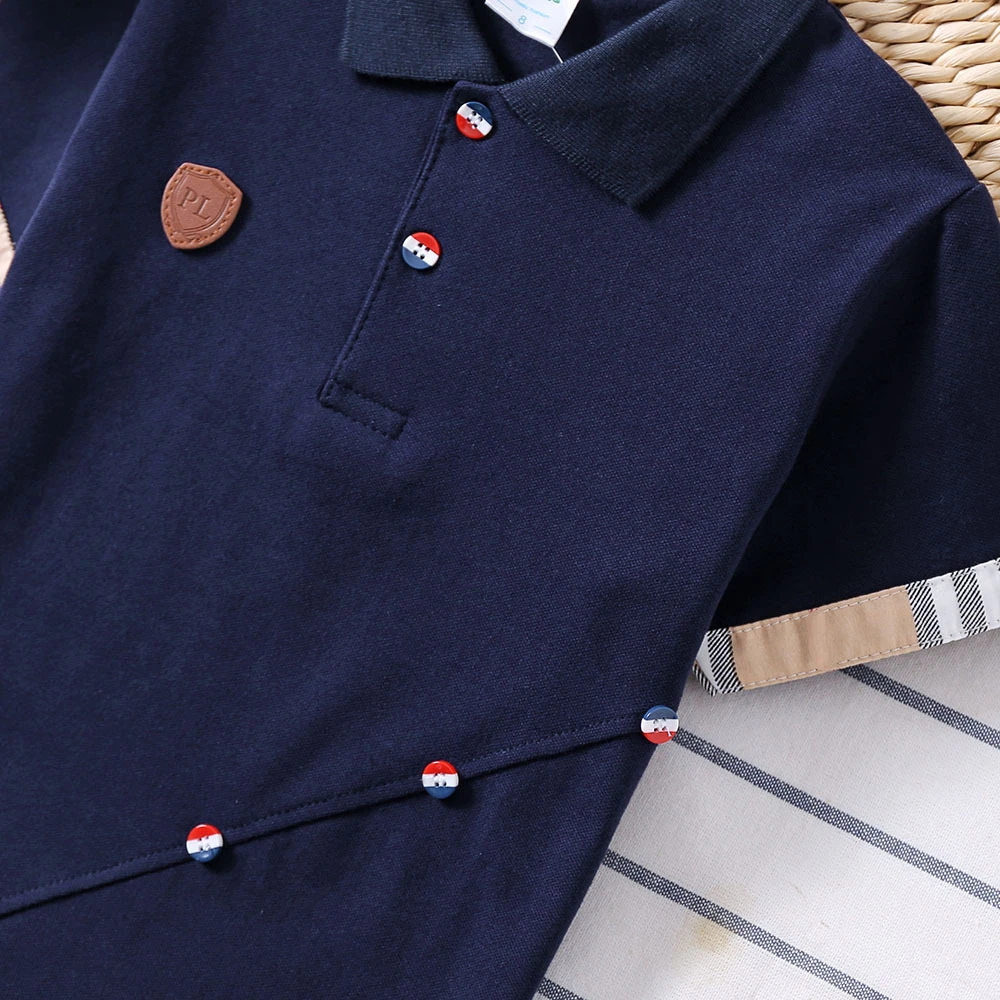 2022 New Children Polo Shirt Solid Kids Boys Polo Shirts Korea Fashion Boys Designer Clothes School Uniform 2-14 Years