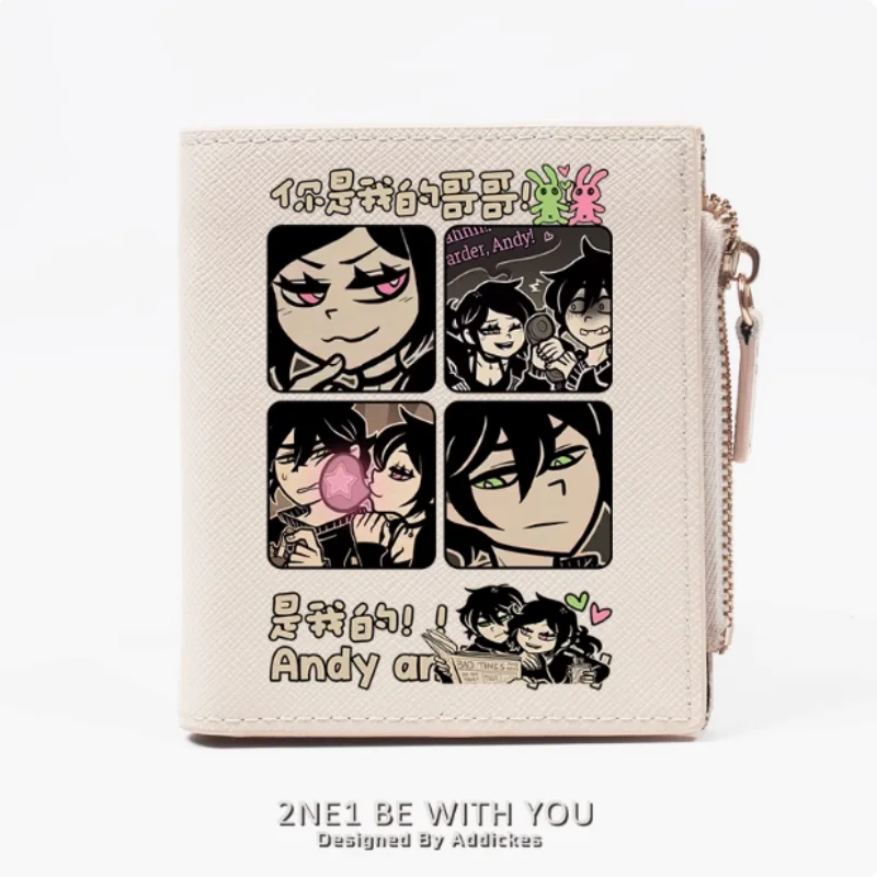 Anime Andy Volcano Zipper PU Wallets, Porte-cartes, Porte-monnaie, Sac d'argent, Cadeau, Cosplay Fashion, B1858