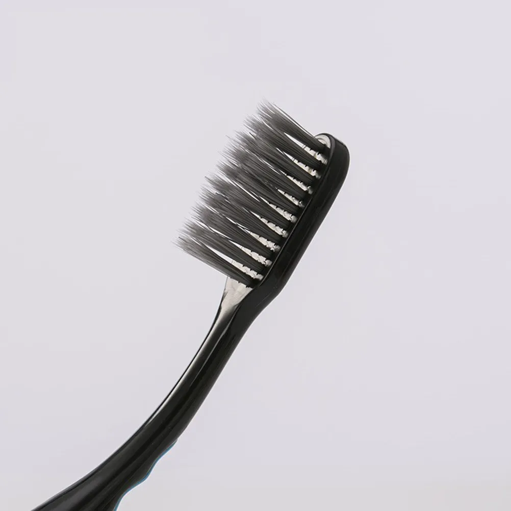 

6 шт. зубных щеток с мягкой щетиной и бамбуковым углем, эффективное удаление налета, нескользящая ручка, здоровый уход за зубами