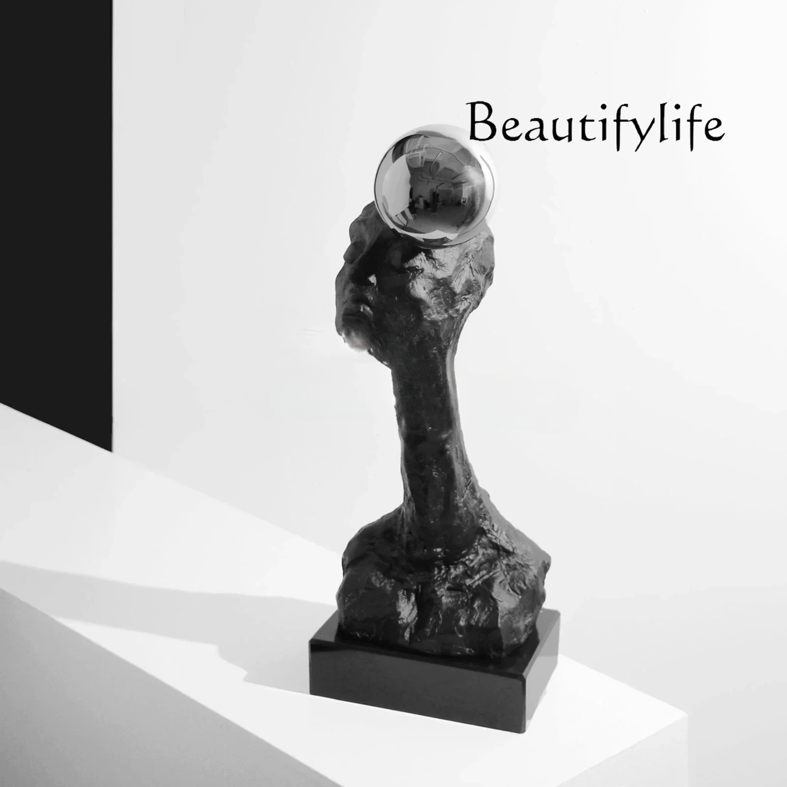 

Простая современная абстрактная скульптура лица, выставочный зал отеля, художественное украшение, украшения