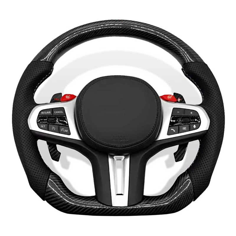 M Sport Carbon Fiber Steering Wheel For BMW G20 G21 G30 G31 G32 X1 X2 X3 X4 X6 X7 Z4 3 5 Series G-chassis Steering Wheel Custom