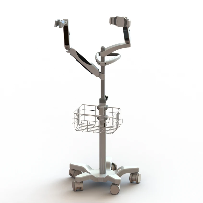Mobile Hospital Tablet 360 Degree Adjustment Medical Ipad Trolley Camera Trolley