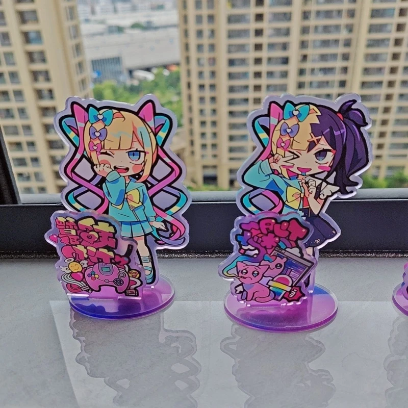 게임 NEEDY GIRL OVERDOSE 레인 아메 칸게 코스프레 피규어 스탠드 귀여운 아크릴 스탠딩 플레이트 장식 소품