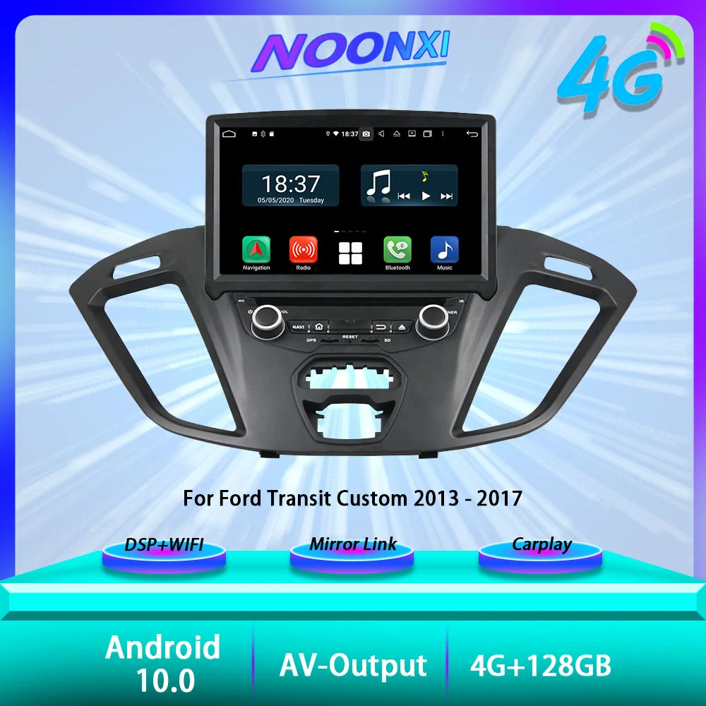 

128 ГБ Android для Ford Transit Custom 2013-2017 Carplay Автомагнитола стереоприемник автомобильная аудиосистема навигация плеер экран головное устройство