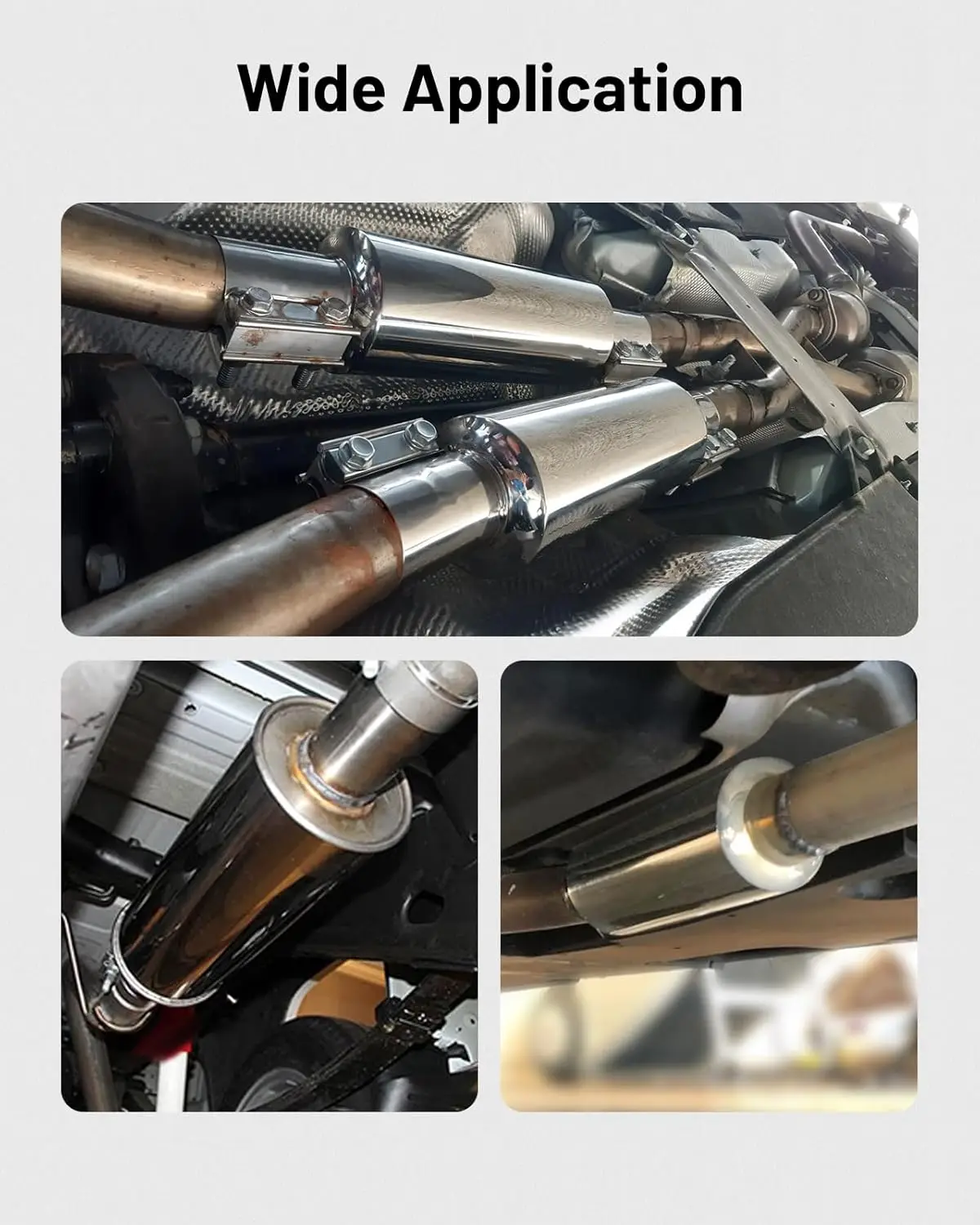 

Универсальный 2,0-дюймовый глушитель, резонатор, автомобильная трубка, спиральный глушитель, глубокий звук, длина 13,8 дюйма, нержавеющий резонатор