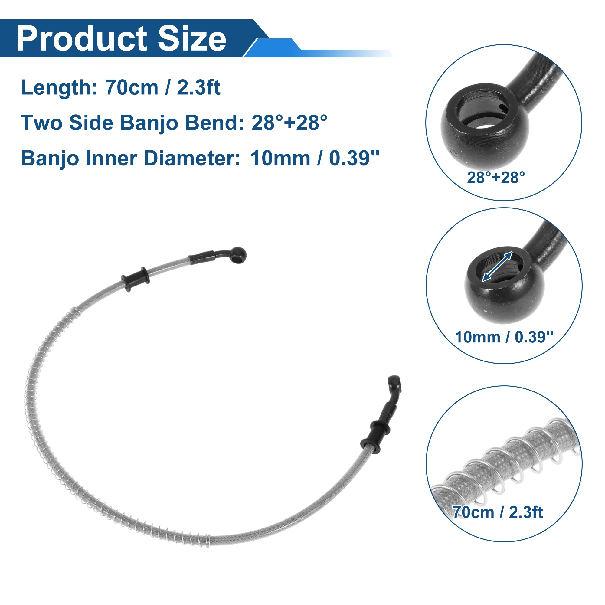 UXCELL 70cm Motorcycle Brake C - Brake Line Motorcycle review and price