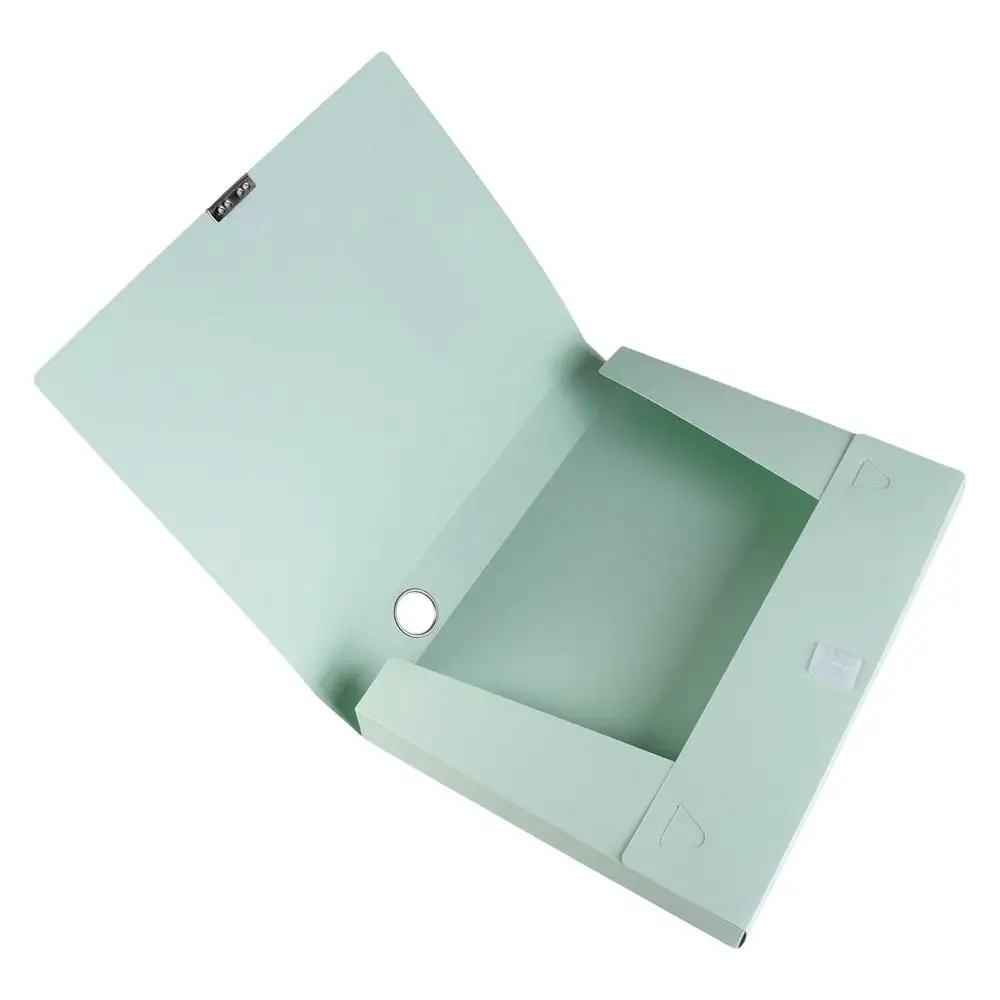 Multifuncional A4 File Paper Organizer Box, espessamento PP Plastic Desktop Storage, Morandi Color